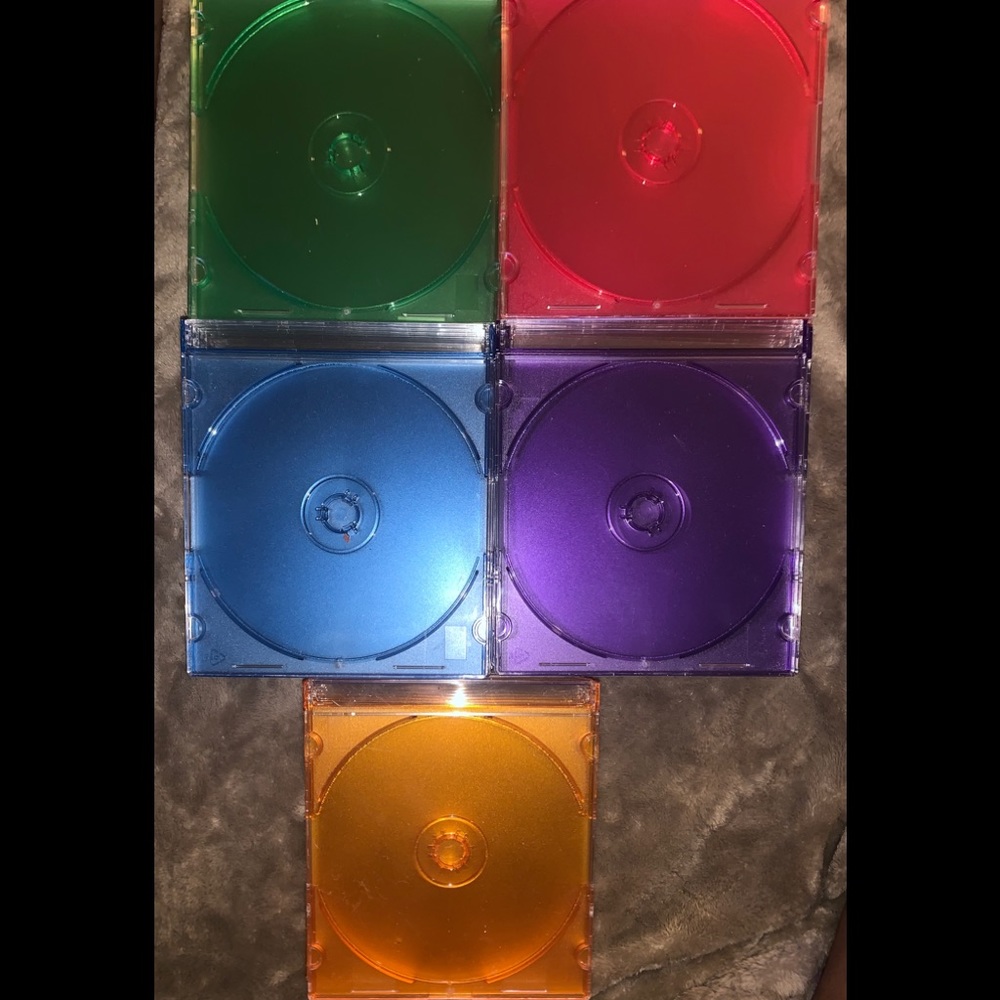 🎁🧑🏻👧🏻 NEW 35 Jewel CD DVD Cases